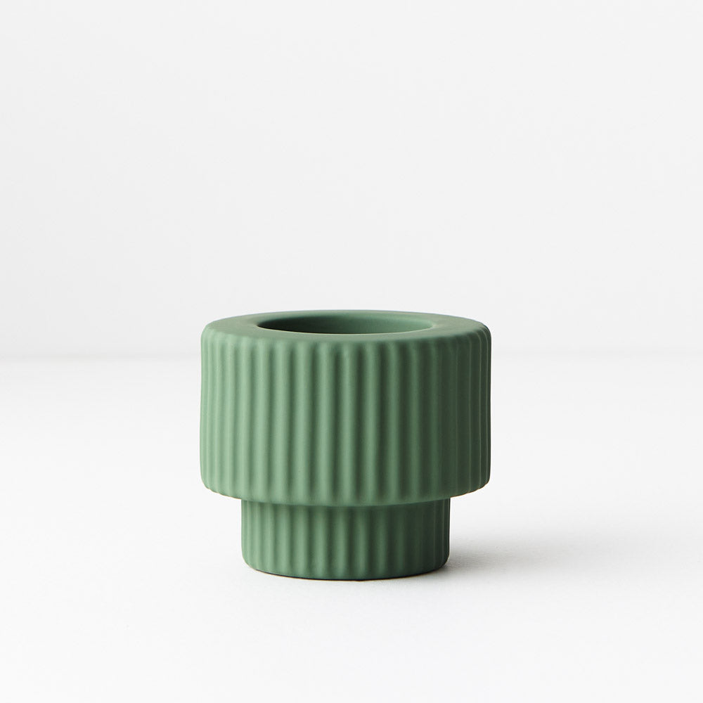 Palina Candle Holders in Cactus Green