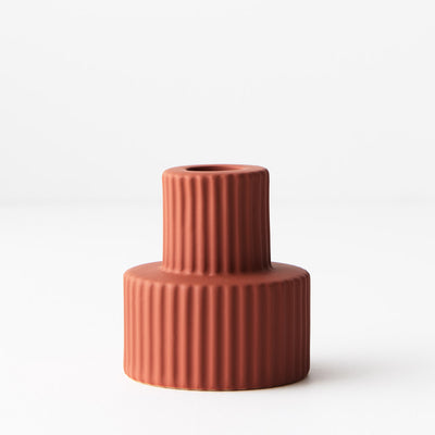 Palina Candle Holders in Terracotta